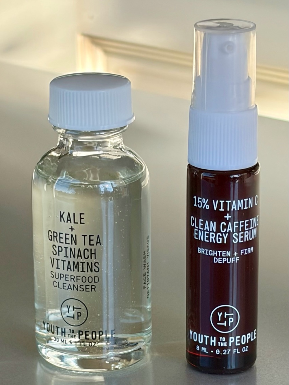NWT Youth to the People Kale + Spinach cleanser & 15% Vit C serum